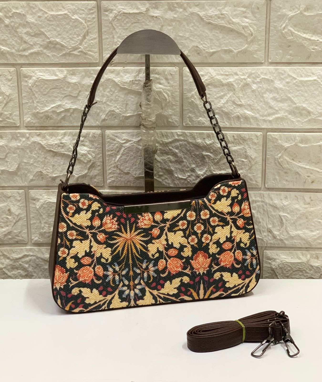 Bohemian Multi-Color Embroidered Shoulder Bag | Artisan Handcrafted Tote