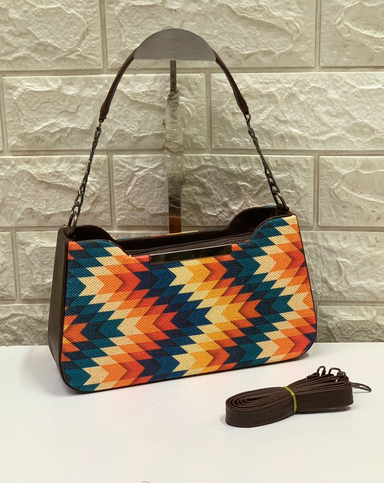 Bohemian Multi-Color Embroidered Shoulder Bag | Artisan Handcrafted Tote